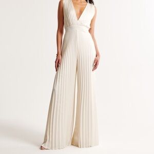 Abercrombie & Fitch Cream Jump Suit